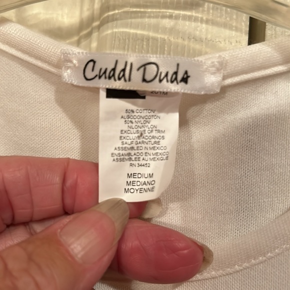 Cuddl Duds -Medium -White - Tank Camisole - Picture 2 of 4